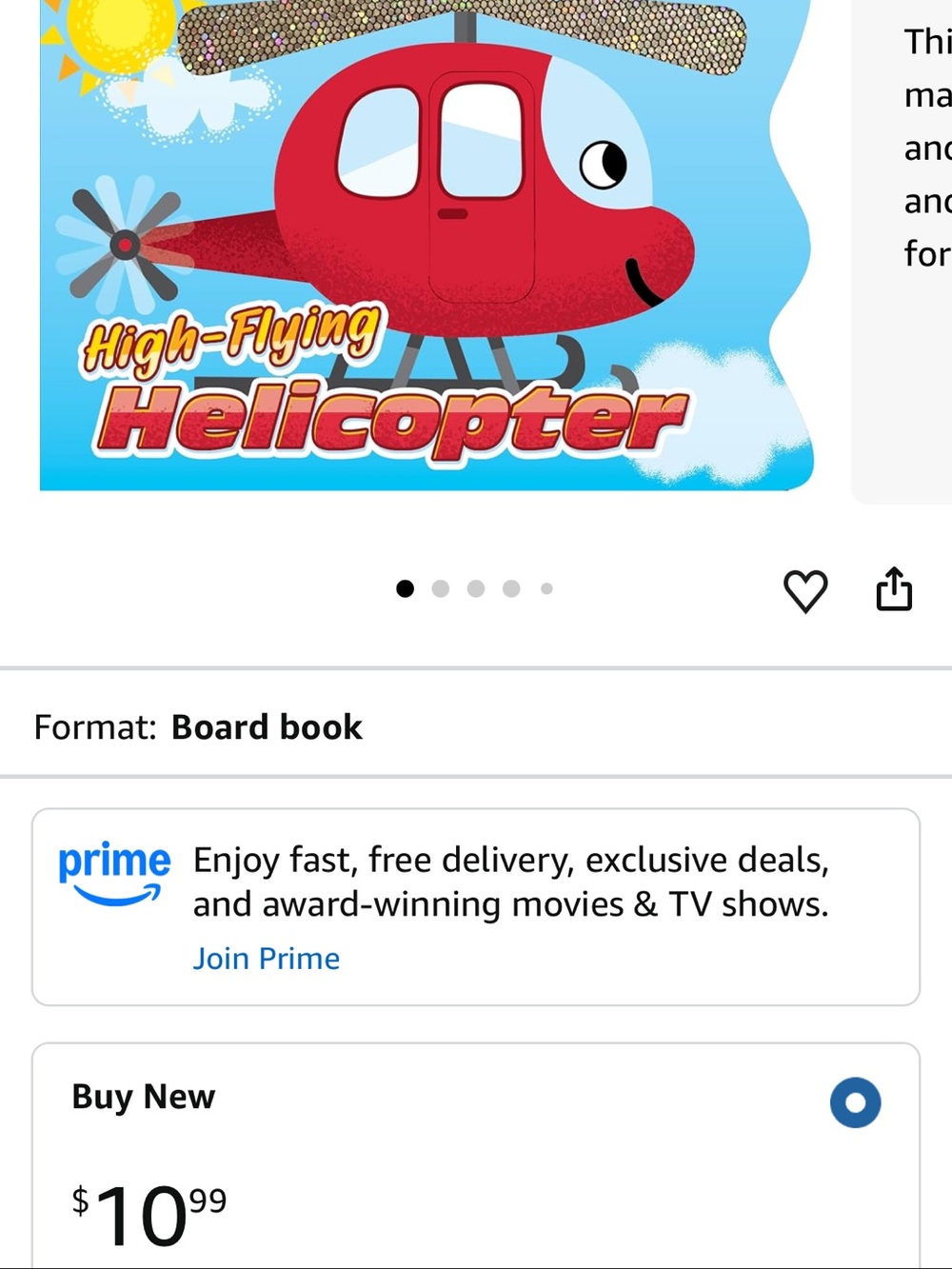 touch-and-feel board book High-Flying Helicopter